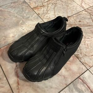 Vintage polo jeans black leather duck boot sneaker